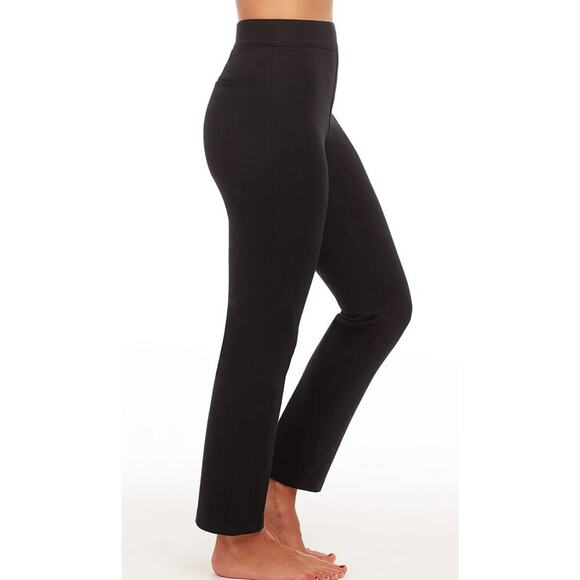 SPANX Smooth Perfect Fit Ponte Slim Straight Pants Black Large Tall - Picture 4 of 15